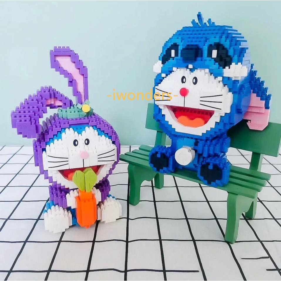 Mô Hình Đồ Chơi Lắp Ráp Nhân Vật Doraemon Và Cung Hoàng Đạo Sáng Tạo Kids education toys