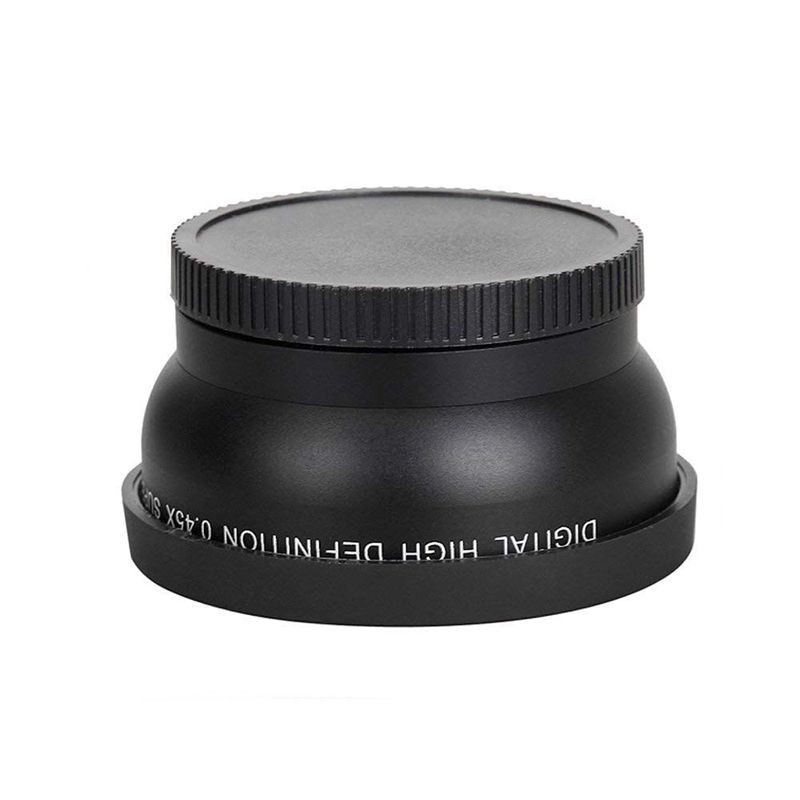 Ống kính chuyển đổi góc rộng 58MM 0.45x kèm ống Macro cho Canon