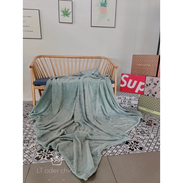 Chăn tuyết nhung tổ ong mềm mịn ,mền nỉ tổ ong bền đẹp mềm mịn kt 2mx2m3