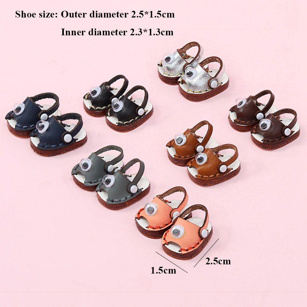 Giày Búp Bê Da Bò Cho obitsu11GSCbody9OB11 Tỉ Lệ 1 / 11 OB11