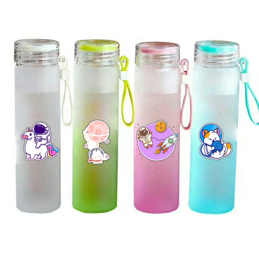 Bình nước màu loang phi hành gia BNML26 bình nước hologram astronaut thần tượng 500ml