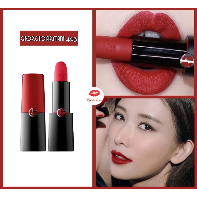 Son Giorgio Armani Rouge D’armani Matte 403 Lucky Red Đỏ Lạnh