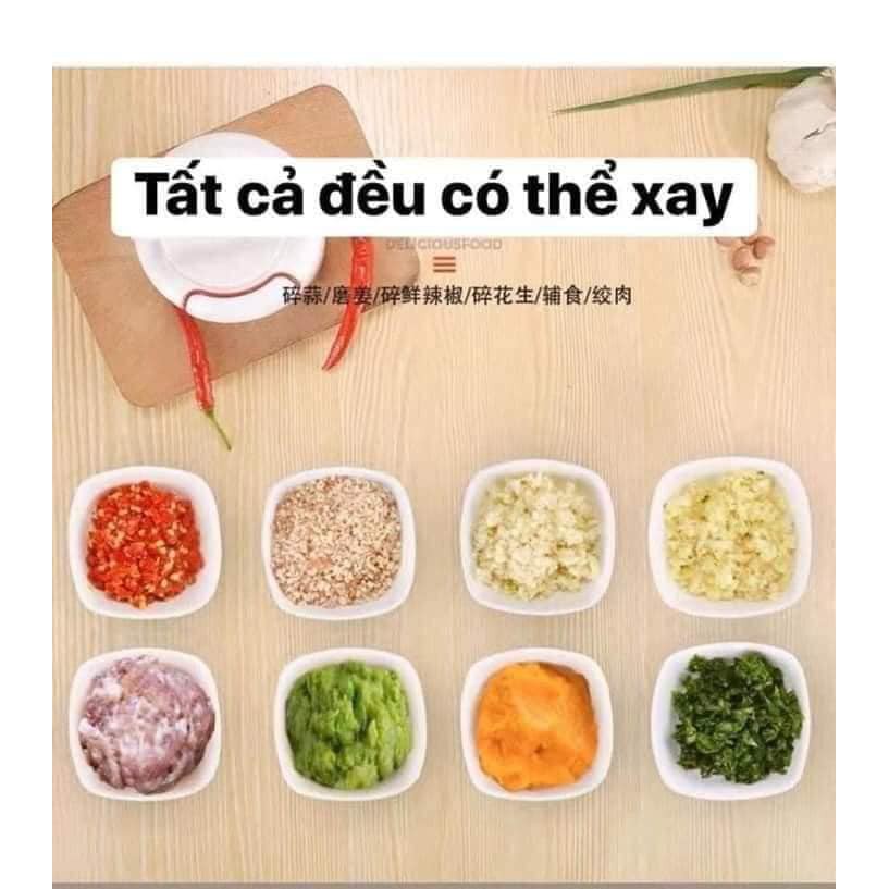 Dụng Cụ Xay Hành Tỏi Giật Dây Chopper Xay Hành Tỏi