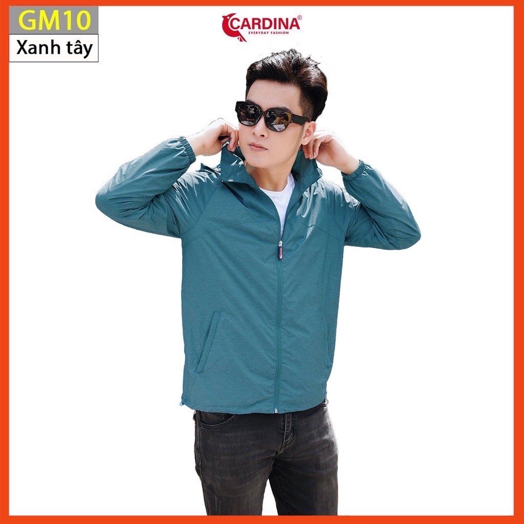 Áo Khoác Nam 𝐂𝐀𝐑𝐃𝐈𝐍𝐀 Chất Gió Xước 2 Lớp Lót Lưới Cao Cấp Siêu Nhẹ Cản Gió Cản Bụi Chống Nước GM.