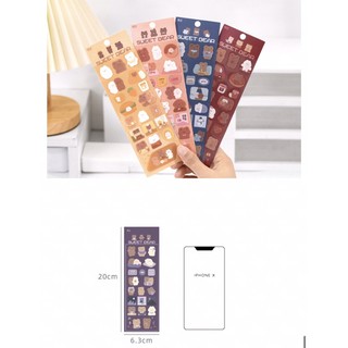 Sticker gấu cute ST091