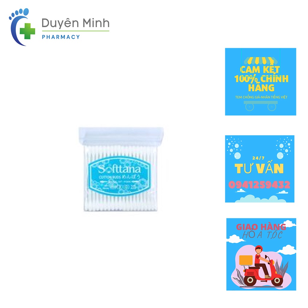 TĂM BÔNG SOFTANA MỀM KHÁNG KHUẨN CHO NGƯỜI LỚN/TRẺ EM