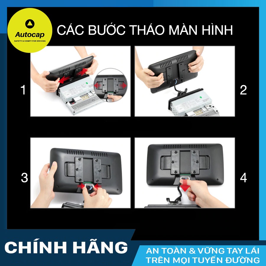 Màn hình S600 Android 1 DIN xoay 360 độ Wifi 4G dành cho xe ô tô