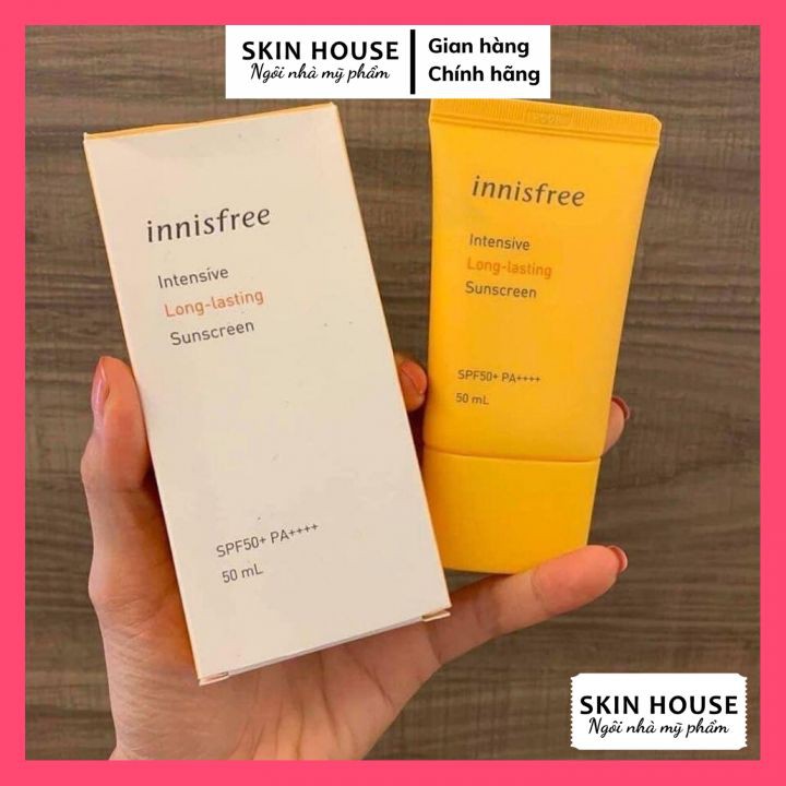 Kem Chống Nắng Lâu Trôi Innisfree Intensive Long Lasting Sunscreen SPF50+ PA++++ 50ml