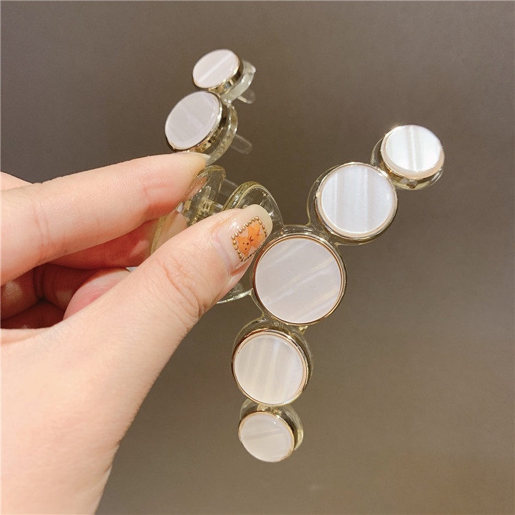 Kẹp tóc đính ngọc xà cừ kiểu hàn quốc sang xinh cặp tóc đuôi ngựa mã KT108 tại KepTocMot