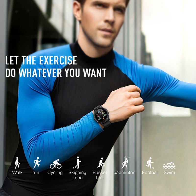 UTELITE S32 Sport Smartwatch 1.28 inch Round Screen IP67 Waterproof Long Standby Heart Rate Monitoring Fitness Tracker