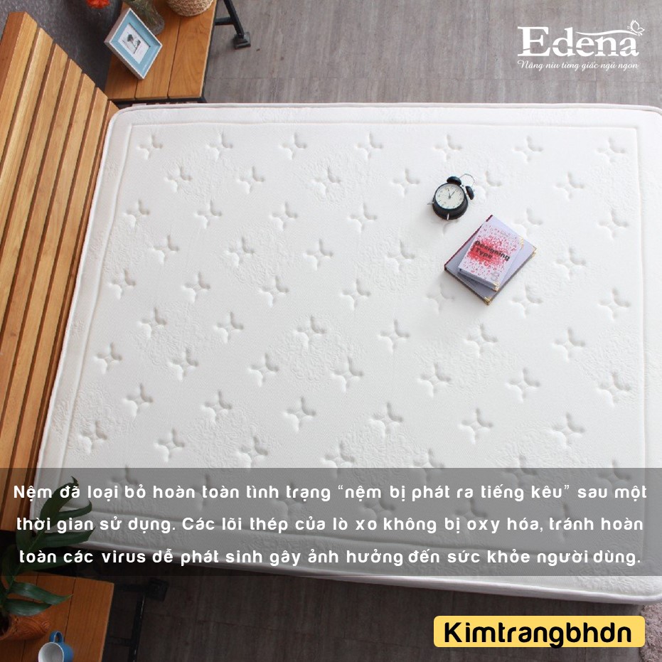 Nệm Lò Xo Túi Premium Edena - CHÍNH HÃNG, BẢO HÀNH 5 NĂM