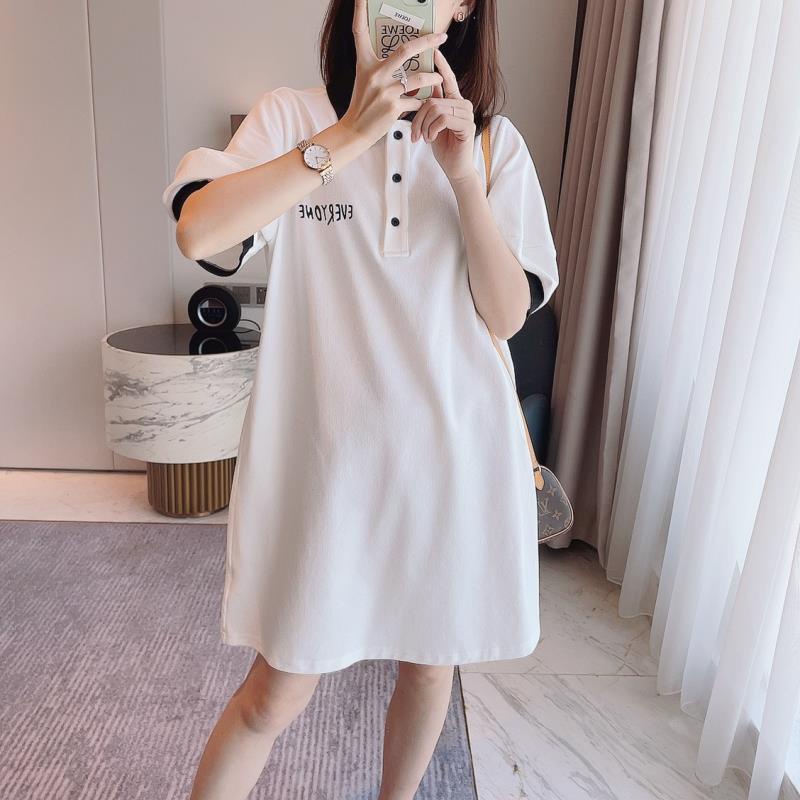 Đầm polo Dáng Chữ A Họa Tiết Mặt Cười Phong Cách Mới Thời Trang Mùa Hè Xinh Xắn Cho Nữ