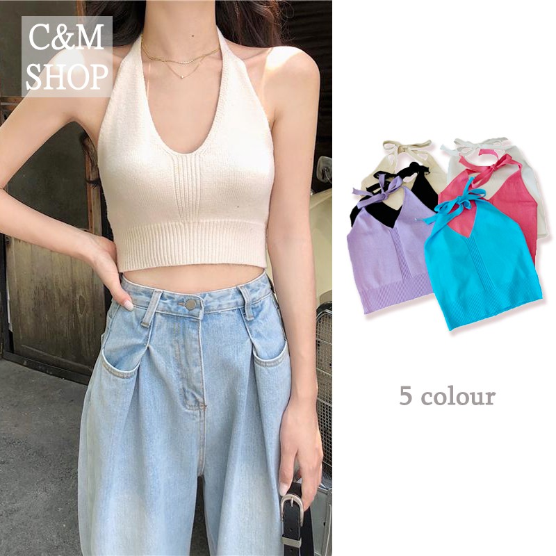 Áo Tank Top Thiết Kế Cổ Chữ V Quyến Rũ