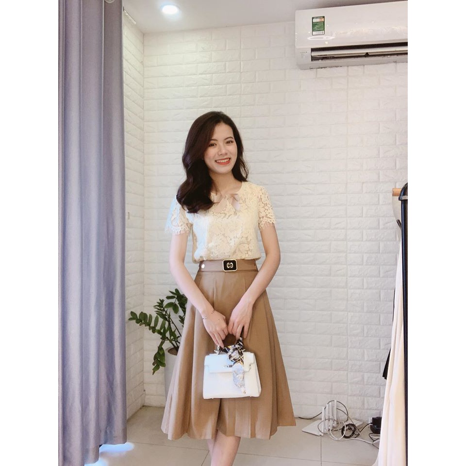 Chân váy xòe xếp li GG thời trang cao cấp - MIN House | BigBuy360 - bigbuy360.vn