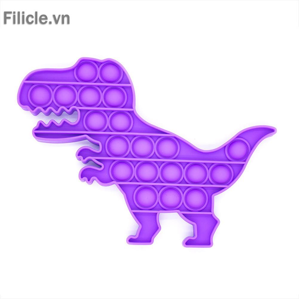 Đồ chơi Cartoon Dinosaur Push Bubble Sensory Toys Silicone Fun Decompression Toys