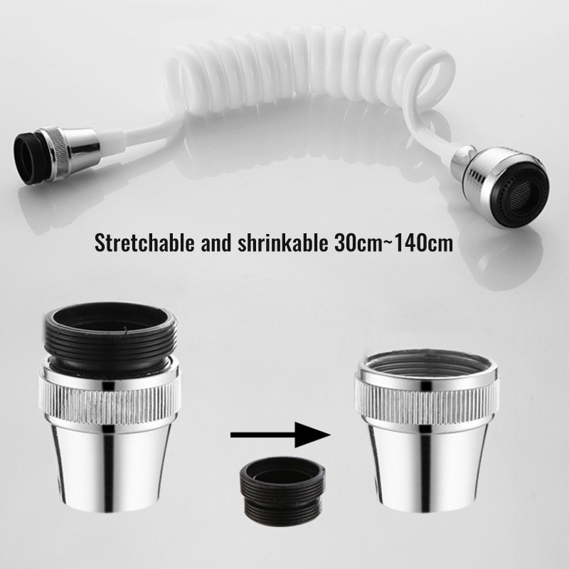 QQ Dụng Cụ Nhà Bếp Đa Năng Xoay 360 Độ° Đầu Lọc Nối Dài Vòi Nước Bồn Rửa Chén Dạng Xoay Linh Hoạt