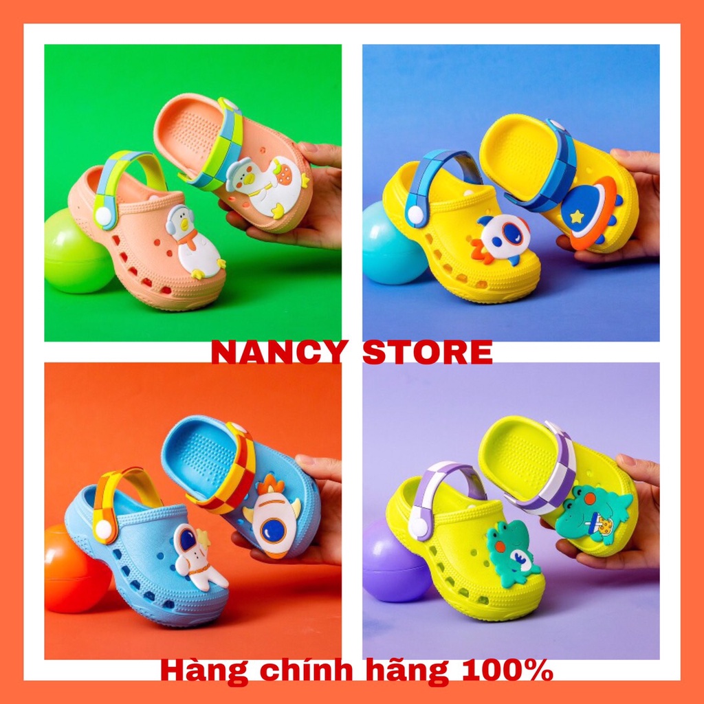 Dép cho bé Cheerful Mario dép sục đế cong new bé trai bé gái siêu nhẹ êm chân chống trơn trượt an toàn