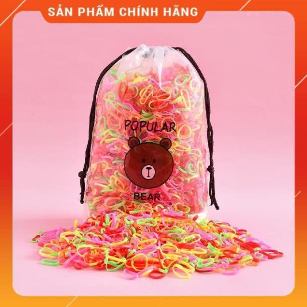 Túi Gấu 2000 Thun Cột Tóc Co Dãn Nhiều Màu Cho Bé