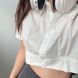 Áo Sơ Mi Croptop Cổ Đức - Titto Closet