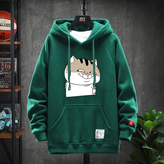 Áo Hoodie Mèo Bự , Áo Hoodie unisex nam nữ form rộng oversize Nỉ bông - HD19