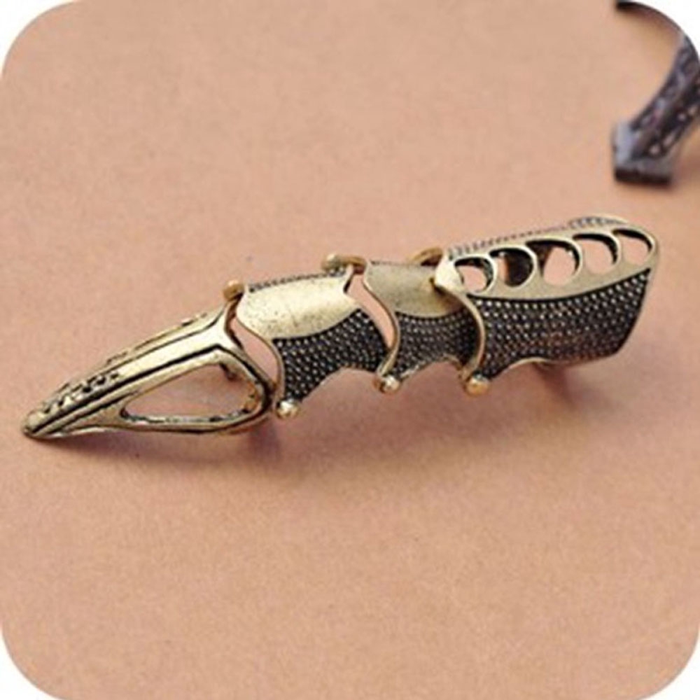 Nhẫn Kim Loại Hình Móng Vuốt Phong Cách Rock