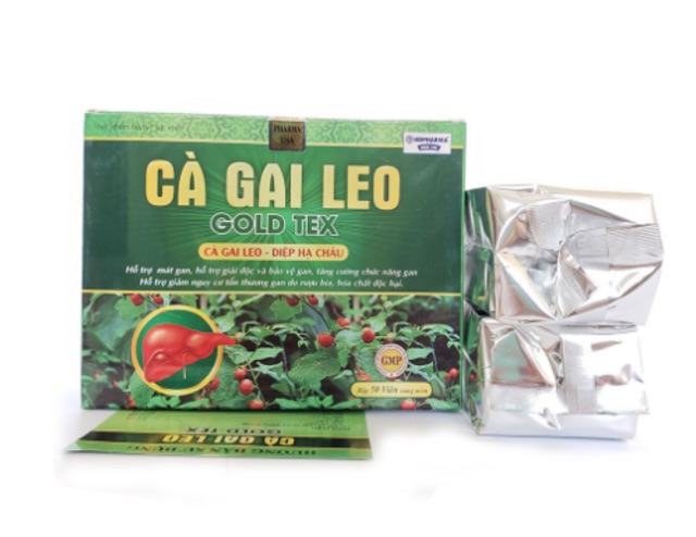 Cà Gai Leo gold tex Giải Độc Rượu - Bảo Vệ Gan, bổ gan mát gan, giải độc, tăng cường chức năng gan( 50 viên)