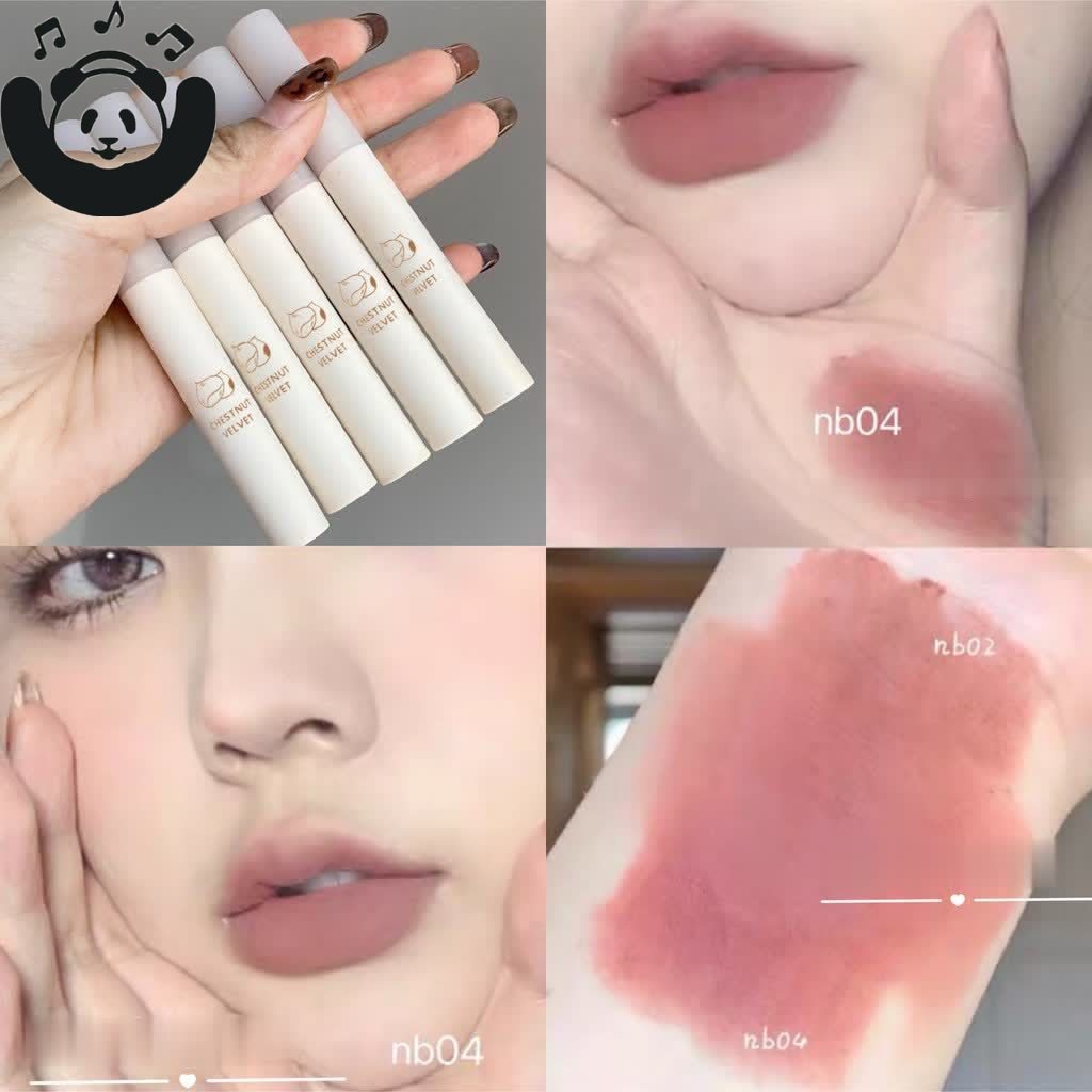 Son Môi Nhung Lì Mềm Mịn Chống Thấm Nước Lâu Trôi