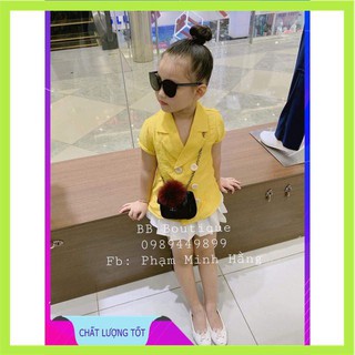 [SALE 50%] Sét Váy Áo Giả Vest Cực Hót Bé Gái Chất Lượng