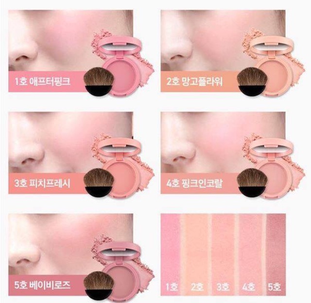 Phấn má hồng siêu lì Aritaum Sugarball Velver Check Color