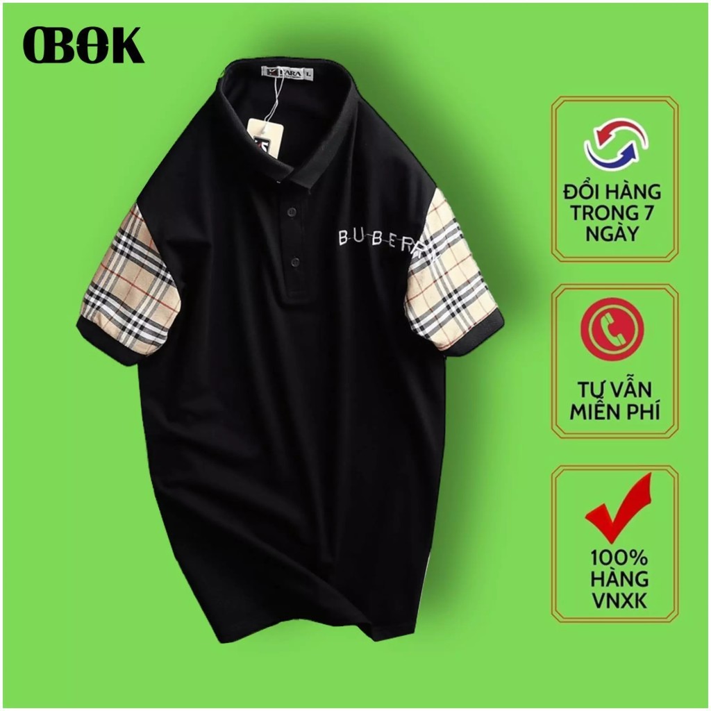 Áo Polo Nam Tay Ngắn, Áo Thun Nam Cổ Bẻ OBOKFASHION, Áo Polo Nam Phong Cách Thời Trang Cao Cấp Màu Trắng - Đen ACB02 | BigBuy360 - bigbuy360.vn