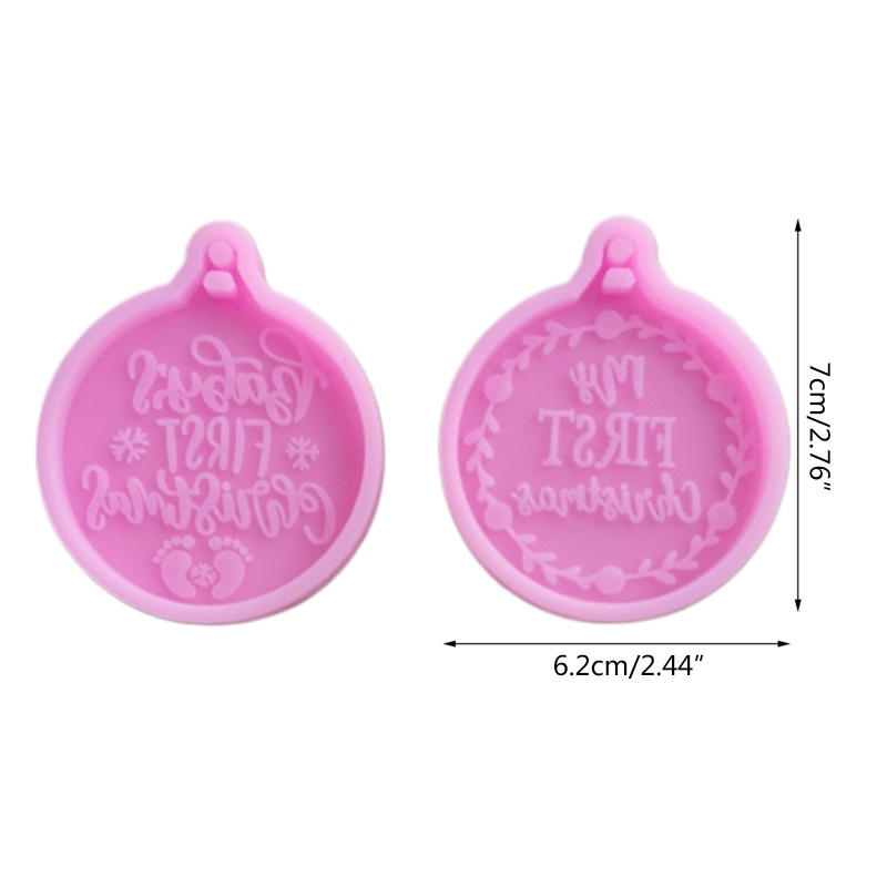 Khuôn Làm Mặt Dây Chuyền Bằng Epoxy Resin Đa Năng Trang Trí Tiệc Cưới / Giáng Sinh