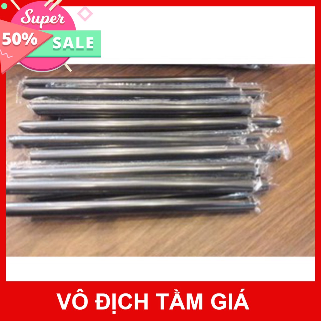 Ống hút trà sữa bọc màng màu Trắng/Đen gói 500g