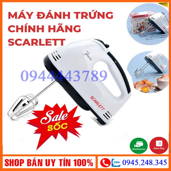 Máy đánh trứng cầm tay cao cấp 7 cấp độ công suất 180W, Máy đánh trứng máy đánh kem trộn bột kèm 04 que trộn tiện lợi..