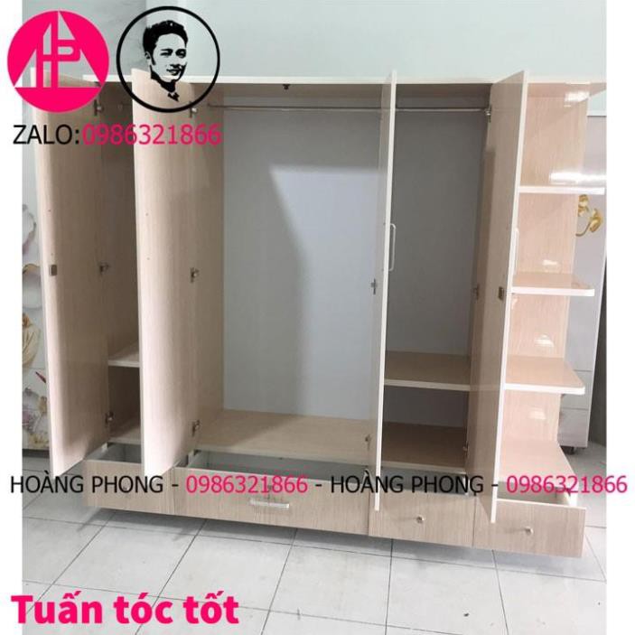 Tủ quần áo đẹp (2M X 1M85) 100% Miễn phí giao hàng & Kiểm tra hàng Bảo hành 2 năm tận nơi