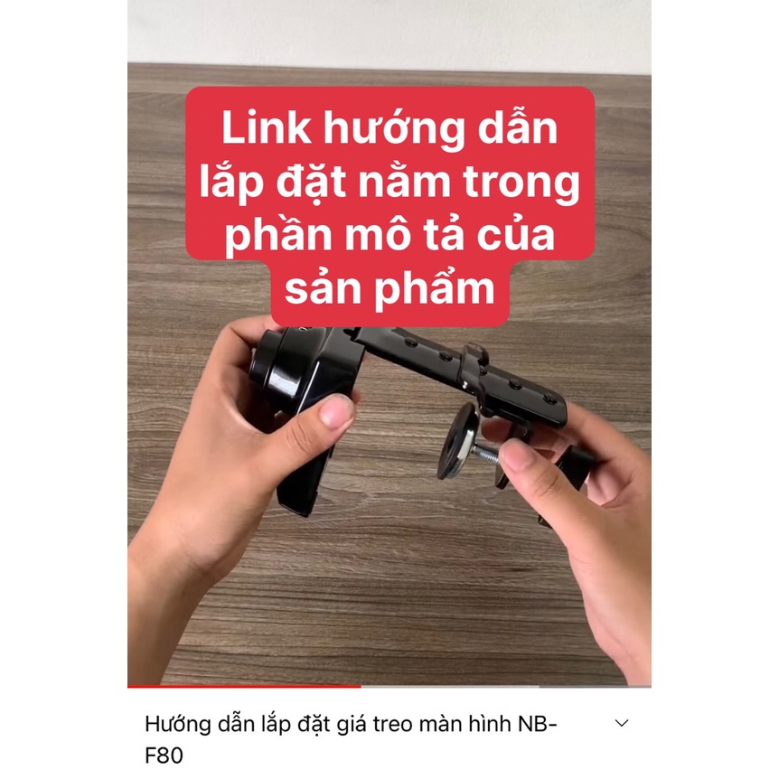 GIÁ TREO MÀN HÌNH MÁY TÍNH NB F80 (17-30inch) Monitor Arm