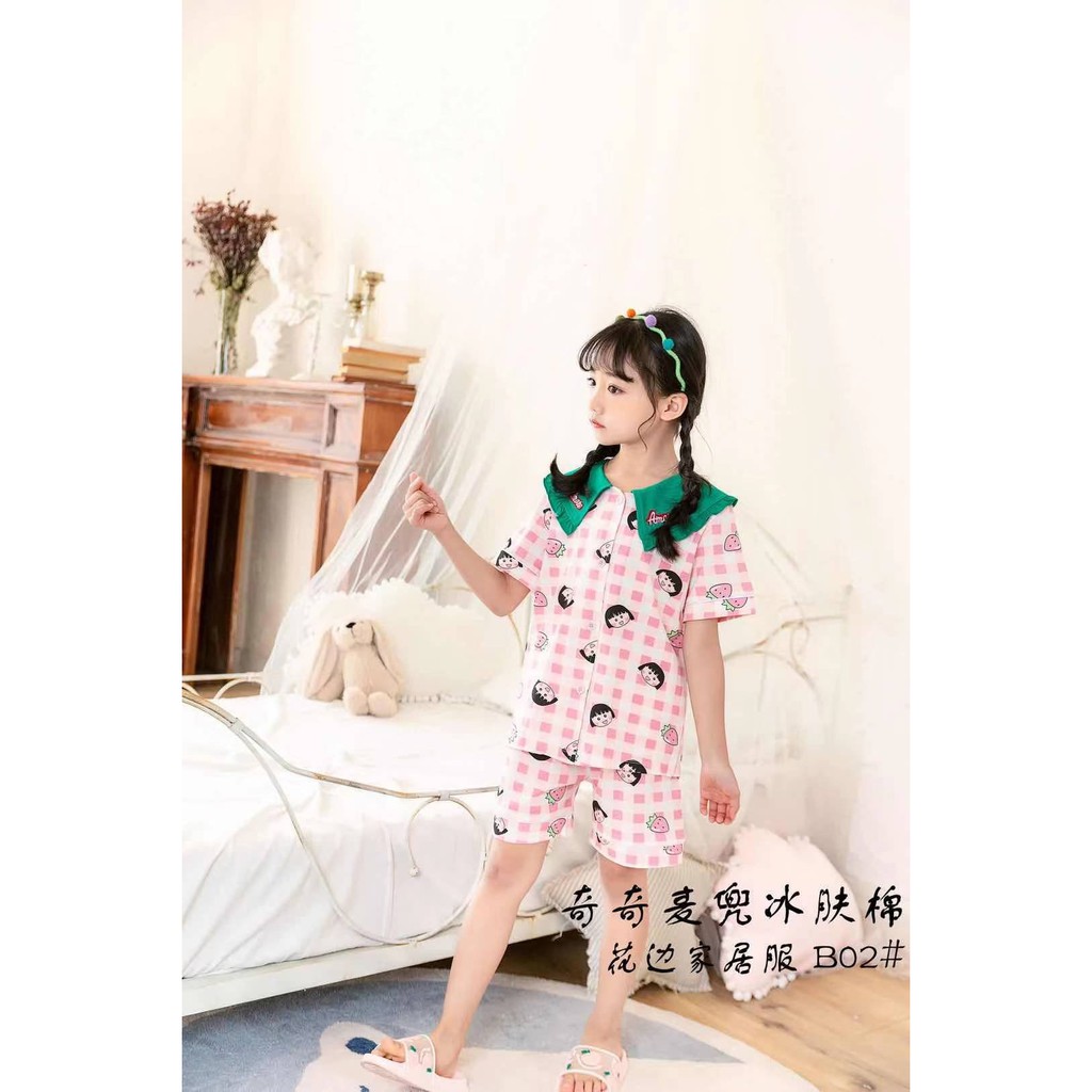 Pijama Cộc Tay Nhiều Mẫu size 90-130, Đồ Bộ Ngắn Tay, Set Pijama QiQi