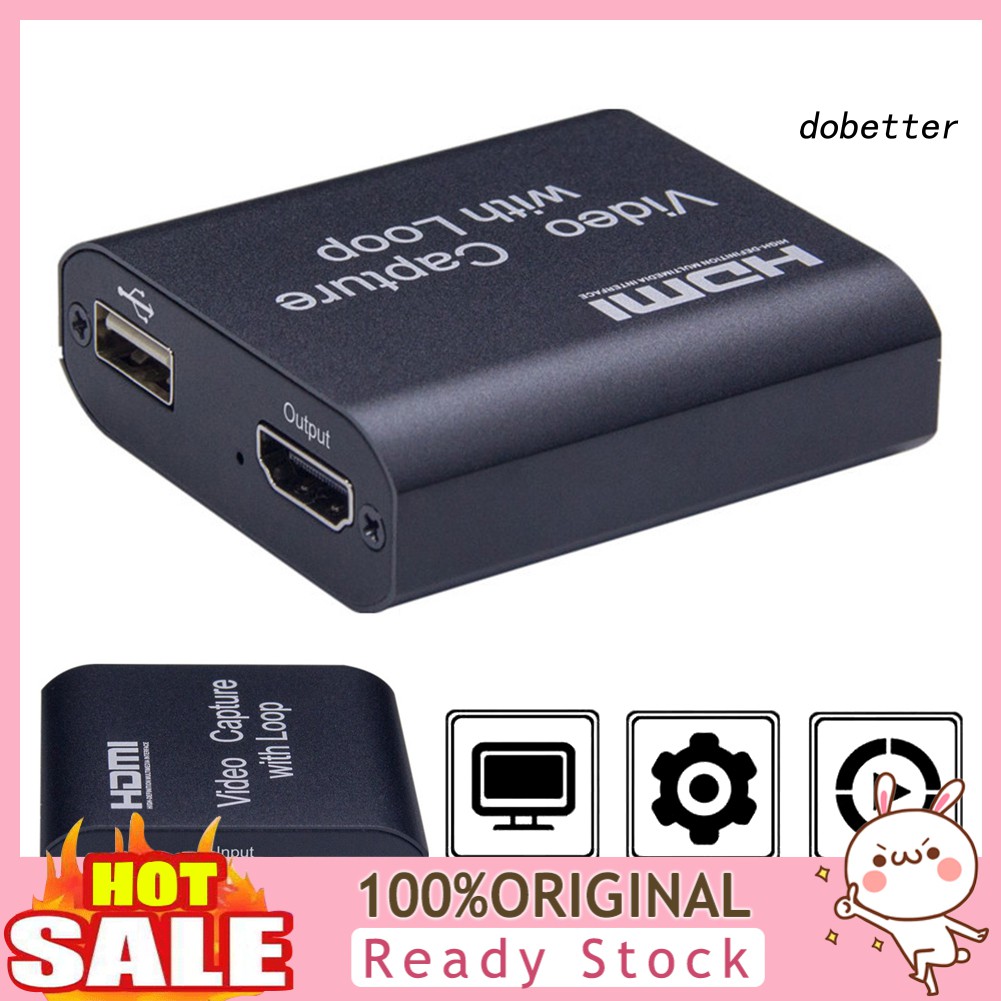 Thẻ ghi hình video từ HDMI 4K sang USB2.0 HD 1080P hỗ trợ phát trực tiếp game