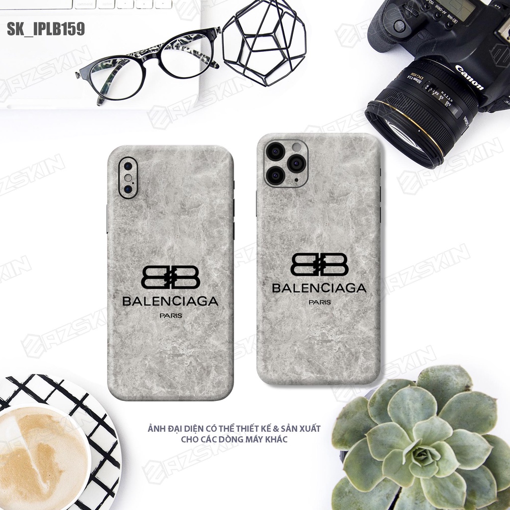 Miếng Dán Skin Hình Balenciaga IP X/11/12/13/14 Pro Max |SK_IPLB159| Chất Liệu Cao Cấp, Chống Nước, Dán Full Lưng Viền