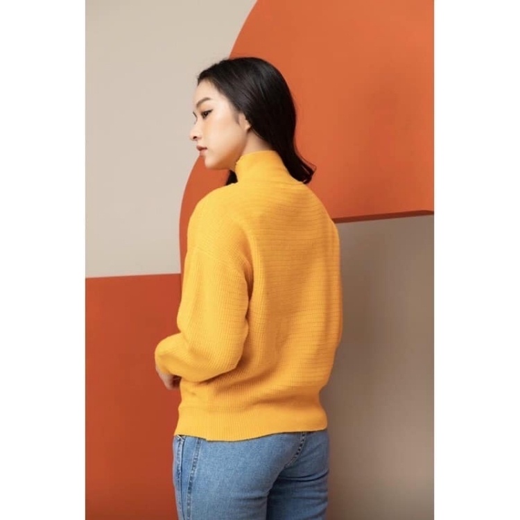 Áo len nữ hàn quốc cổ lọ form rộng dài tay dày đẹp Moonki AL01 | BigBuy360 - bigbuy360.vn