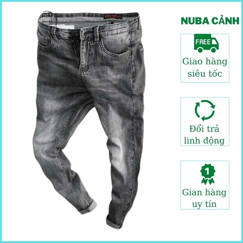 Quần jean nam màu xám cao cấp đẹp giá rẻ,quần bò taka 30 | BigBuy360 - bigbuy360.vn