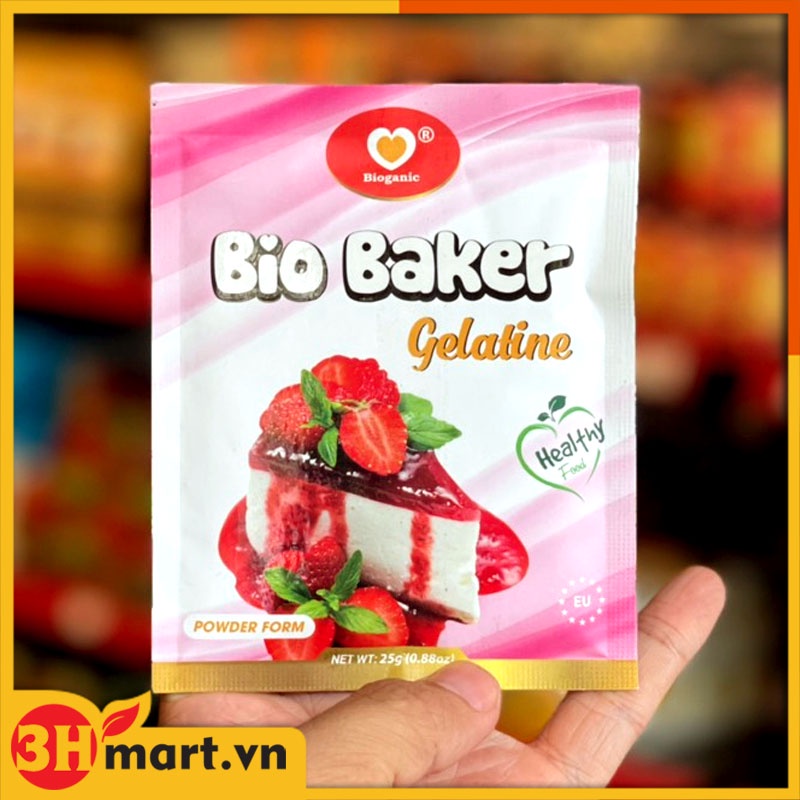 Bột Gelatin BIO BAKER gelatine 25g