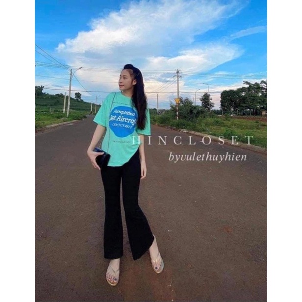 Quần thun gân ống loe siêu hot ❌ Sale sock ❌ Hàng chuẩn QC loại 1