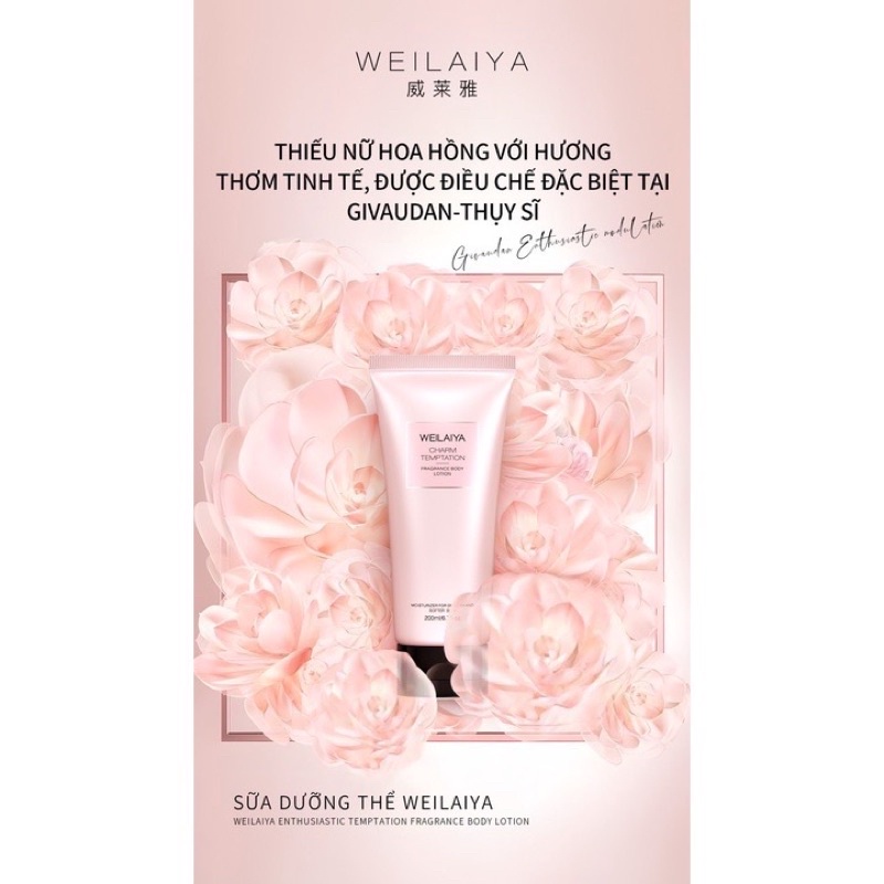 Sữa Dưỡng Thể Weilaiya hương nước hoa, 3 tầng hương thơm quyễn rũ | BigBuy360 - bigbuy360.vn