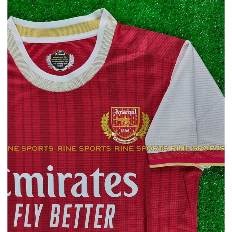 Hàng Thailand Bộ áo bóng đá Ars – Arsenal sân nhà Super hàng thailand kỉ niêm 1886 chuẩn Thi đấu