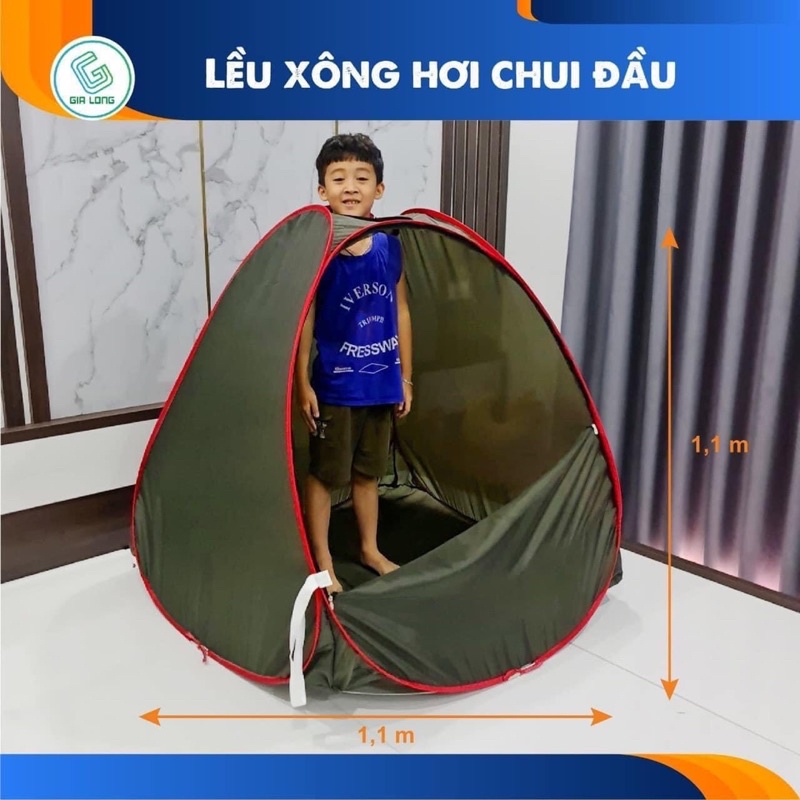 Lều Xông Hơi tự bung gấp gọn tại nhà, tiện lợi, tăng cường sức khoẻ