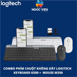 Combo bàn phím logitech k580 và chuột logitech m350 - ngọc viên store