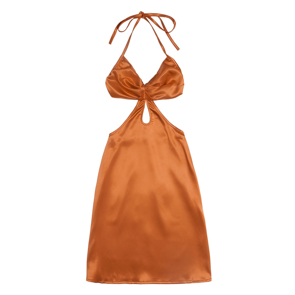 Đầm Nữ Waist Cut Out Sun , Chất lụa latin Thoải Mái , WDN000135,SOMEHOW