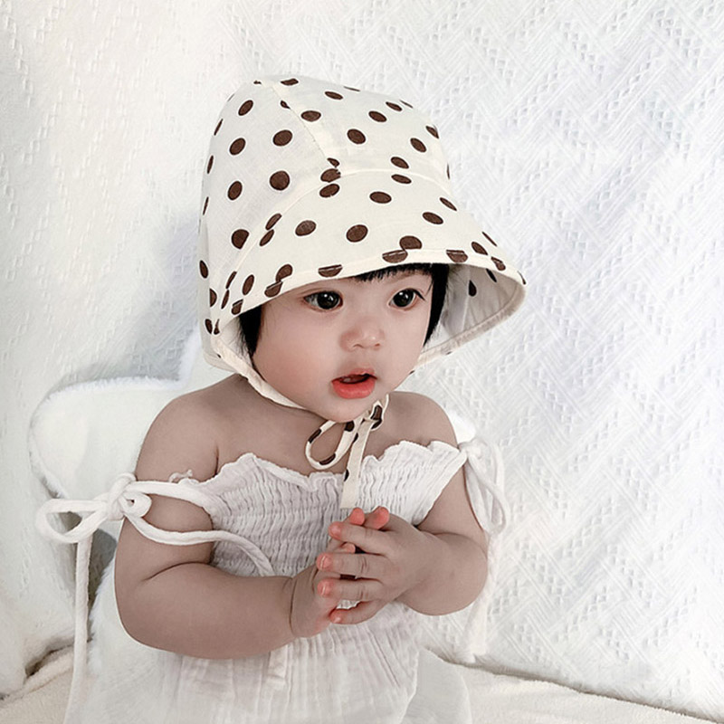 Nón Tai Bèo Chấm Bi Xinh Xắn Dành Cho Bé