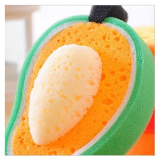 . 2 Miếng mút rửa chén hình trái cây E28 Miếng mút rửa chén đáng yêu cute HME28