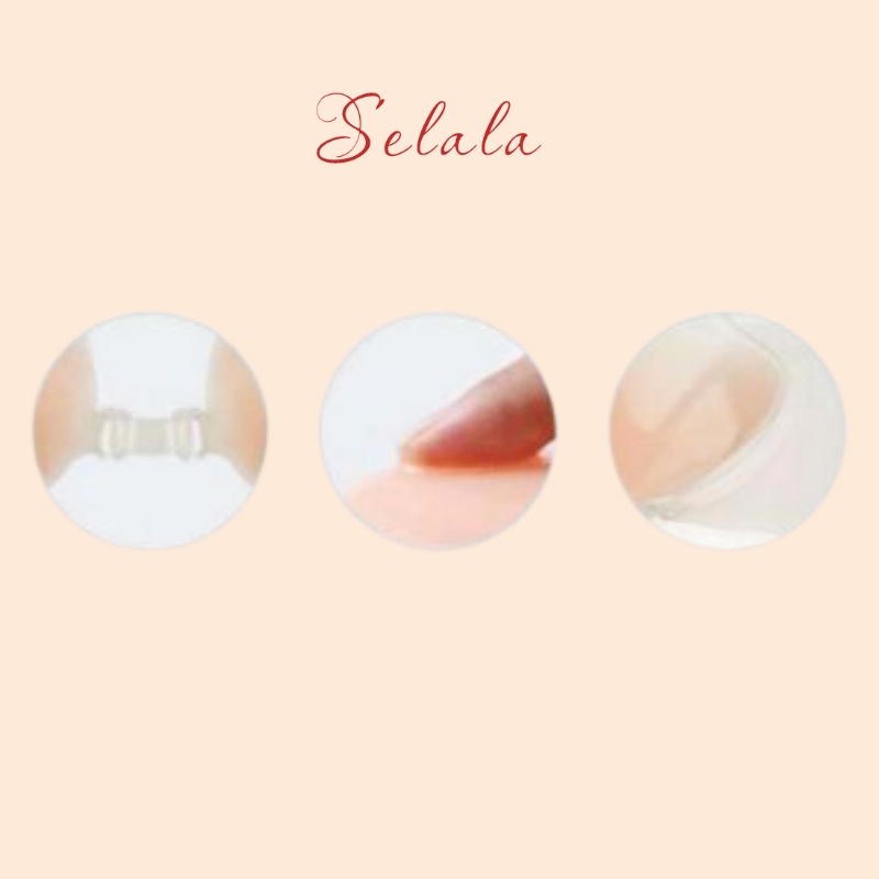 Miếng Dán Ngực Selala Cài Trước Dán Siêu Chắc Không Tuột Có Miếng Kéo Nâng Ngực (2 miếng) PK12